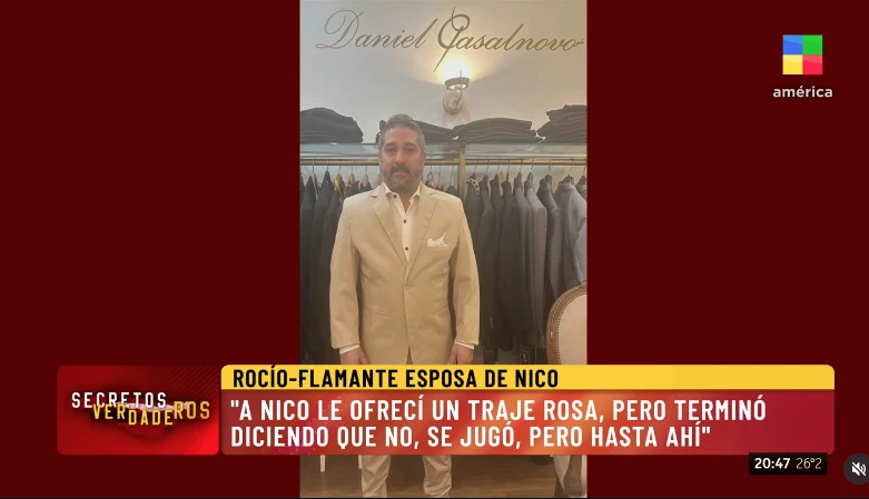Duilio Cabré, hermano de Nicolás, fue uno de los caballeros de honor de la ceremonia religiosa