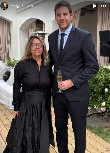 María Claudia Pedrayes y Juan Martín del Potro