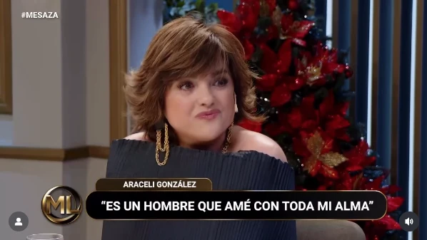 Araceli González lloró en el programa de Mirtha