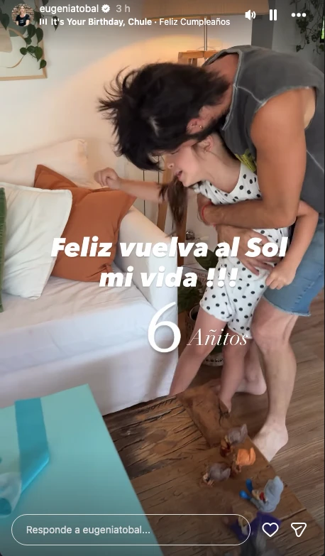Ema, la hija de Eugenia Tobal, cumple 6 años