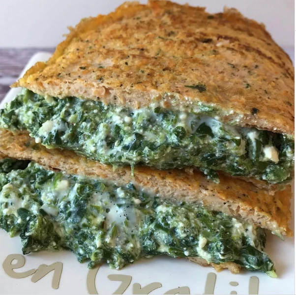 Omelette de zanahoria, espinaca y ricota