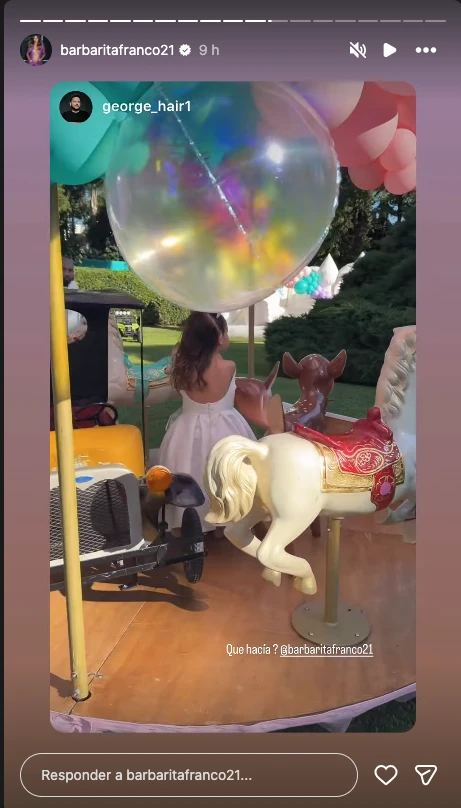 El festejo de cumpleaños de Sarah Burlando.