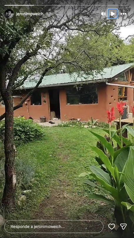 Así está quedando la casa de barro de Jerónimo Weich