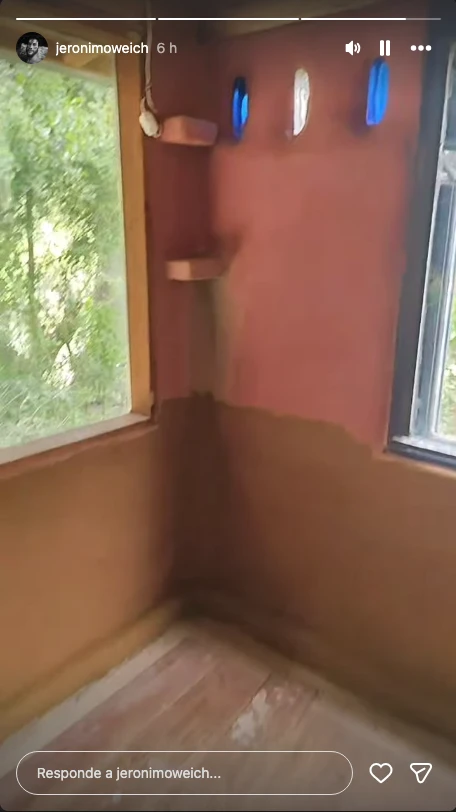Así está quedando la casa de barro de Jerónimo Weich