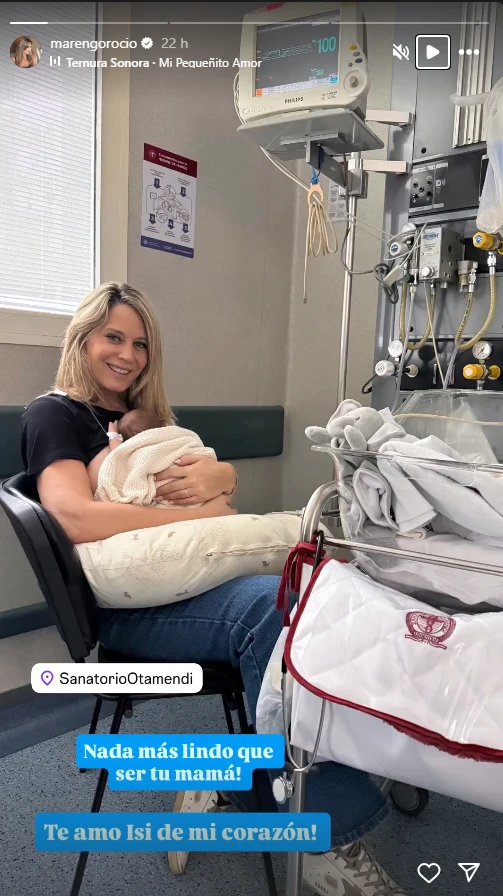 El conmovedor reencuentro entre Rocío Marengo y su hijo. Foto: Instagram