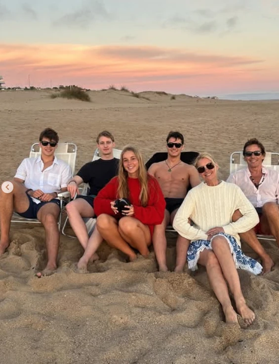 Valeria logró juntar a toda su familia para celebrar la Navidad.