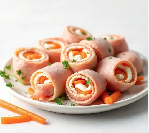 Mini arrolladitos de jamón