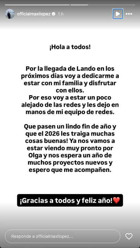 Maxi López anunció el nacimiento de Lando