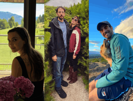 Las fotos de las vacaciones de Celeste Cid y Santiago Korovsky en el sur argentino: entre vistas soñadas y mucho amor