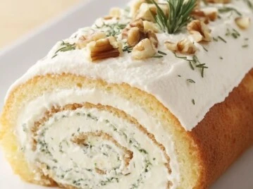 Pionono de roquefort y peras: receta perfecta para tu mesa navideña