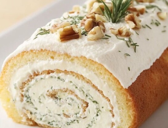 Pionono de roquefort y peras: receta perfecta para tu mesa navideña