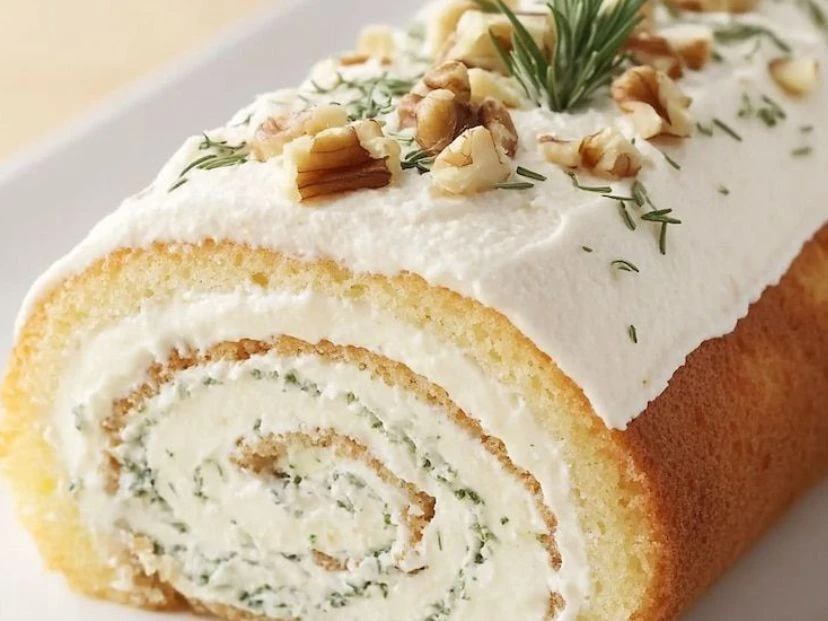 Pionono de roquefort y peras: receta perfecta para tu mesa navideña