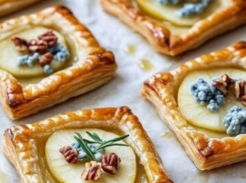 Bocaditos de masa philo con queso azul y miel: una receta gourmet simple