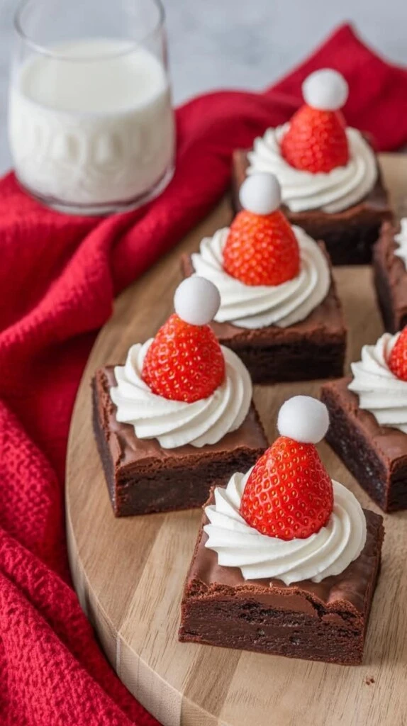 Brownies navideños. Foto: Pinterest