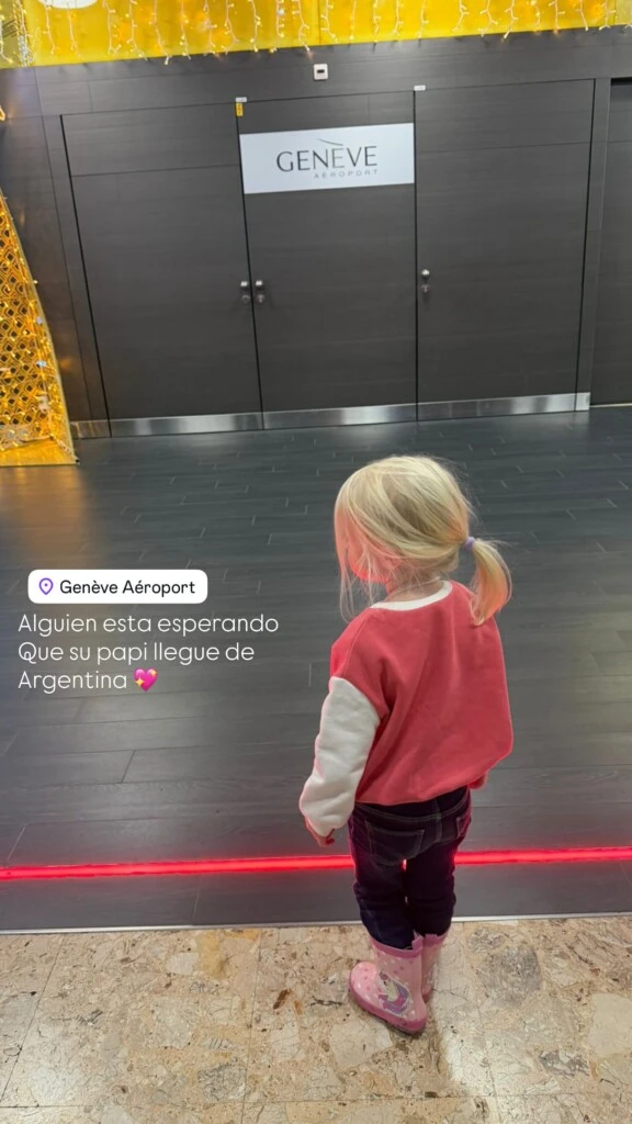 La emoción de Maxi López por reencontrarse con su familia en Suiza. Foto: Instagram