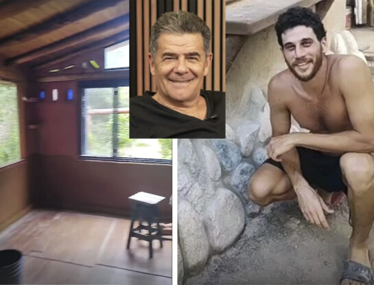 Jerónimo Weich, el hijo "hippie" de Julián Weich, mostró cómo está pintando el interior de su casa de barro en Córdoba