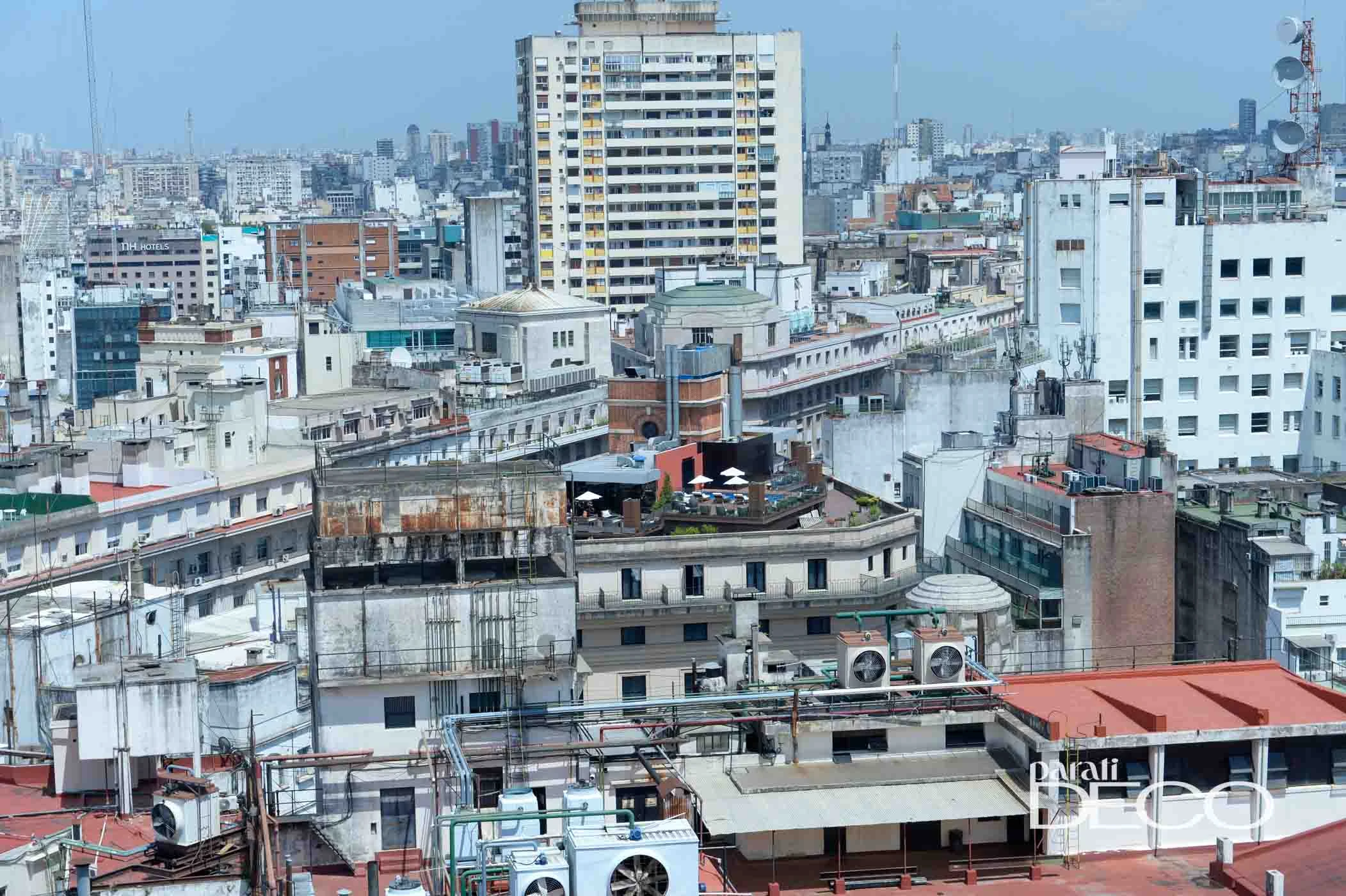 La vista desde el mirador en el piso 14.