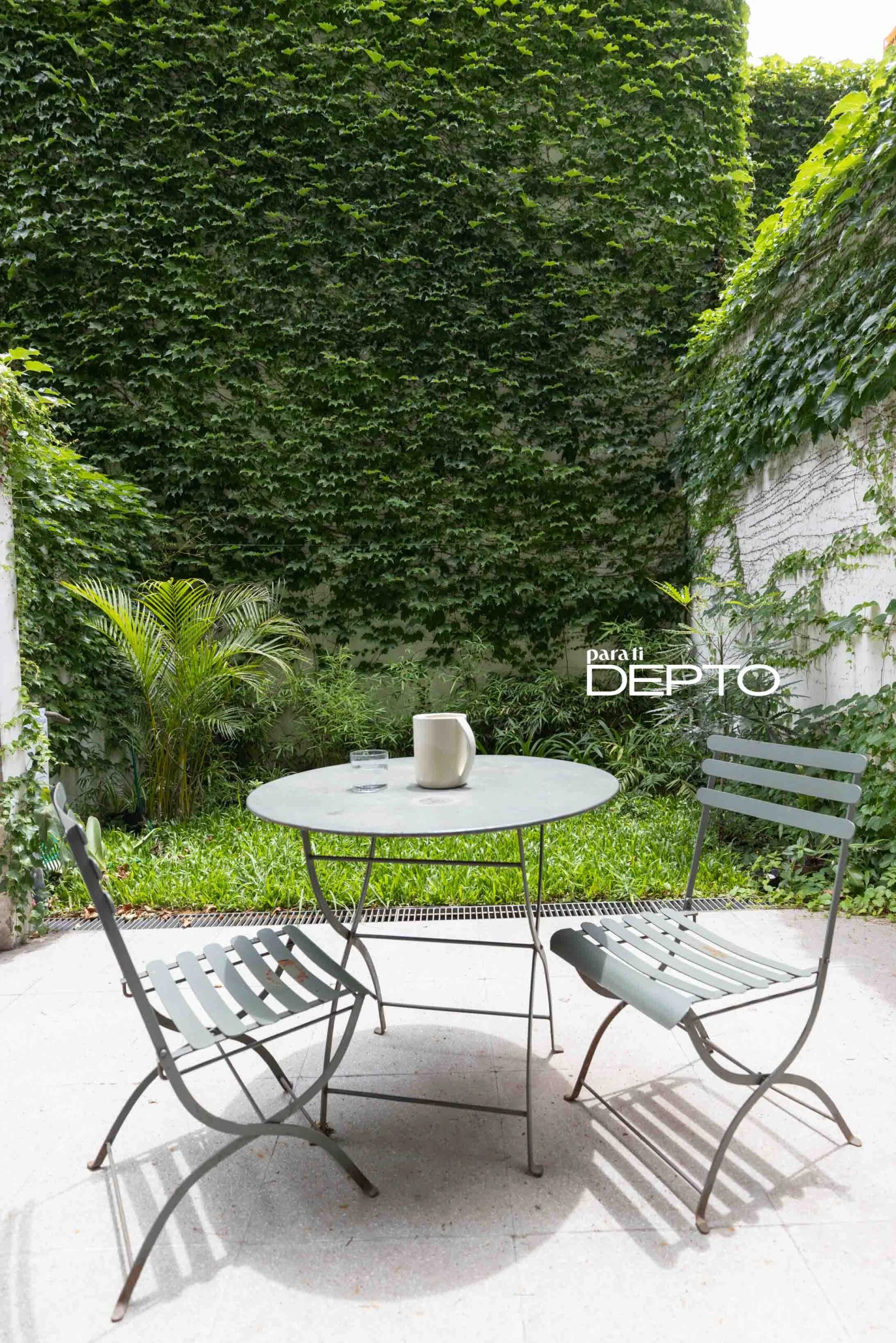 “El patio es la razón por la que elegí este departamento", afirma Miranda Perez Cobo.