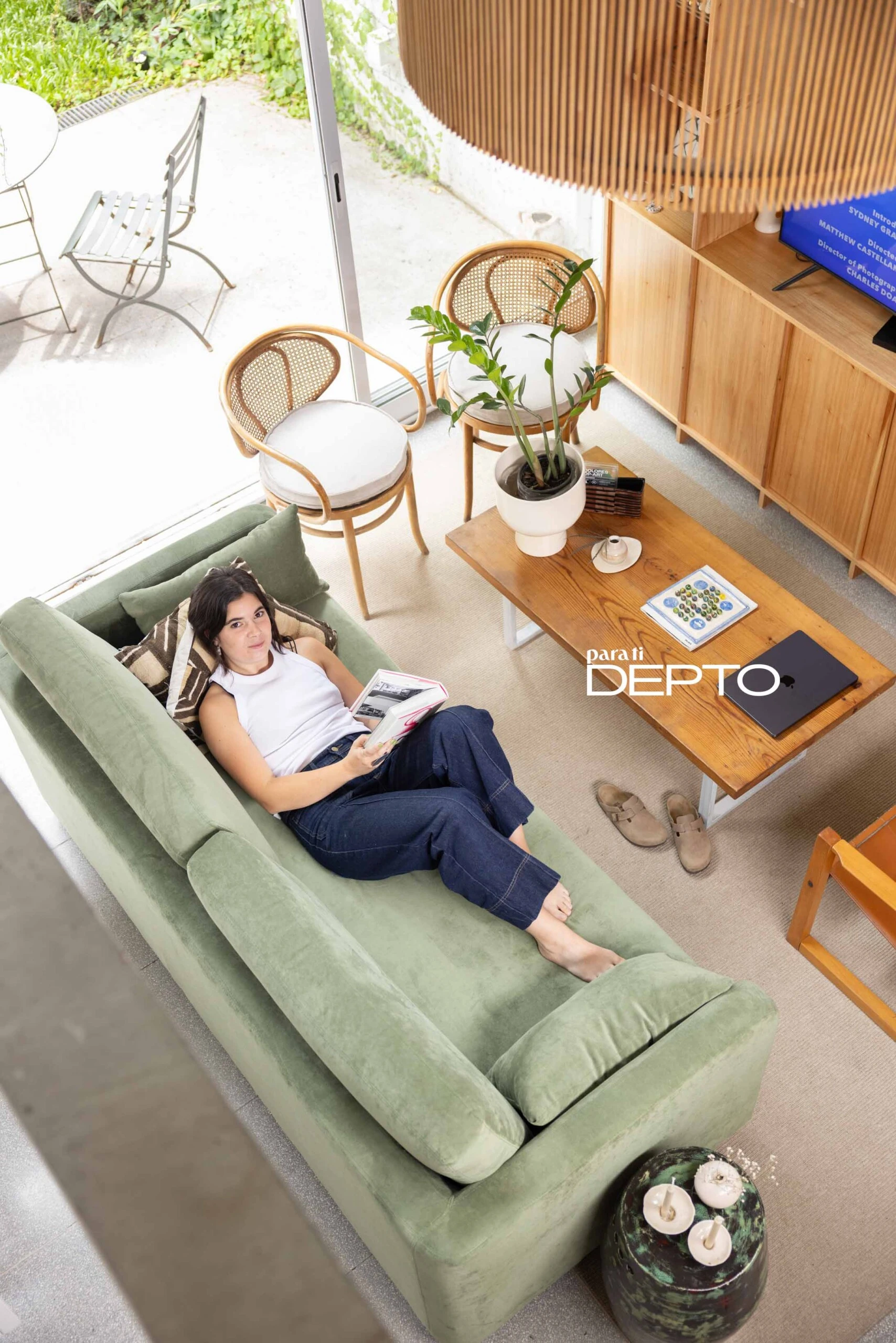 “Quería crear un ambiente cálido y acogedor: un lugar en donde sentirme segura y habitar todo el espacio al mismo tiempo.