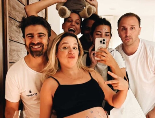 Sofía Pachano organizó un “papi shower” a su pareja y mostró los detalles