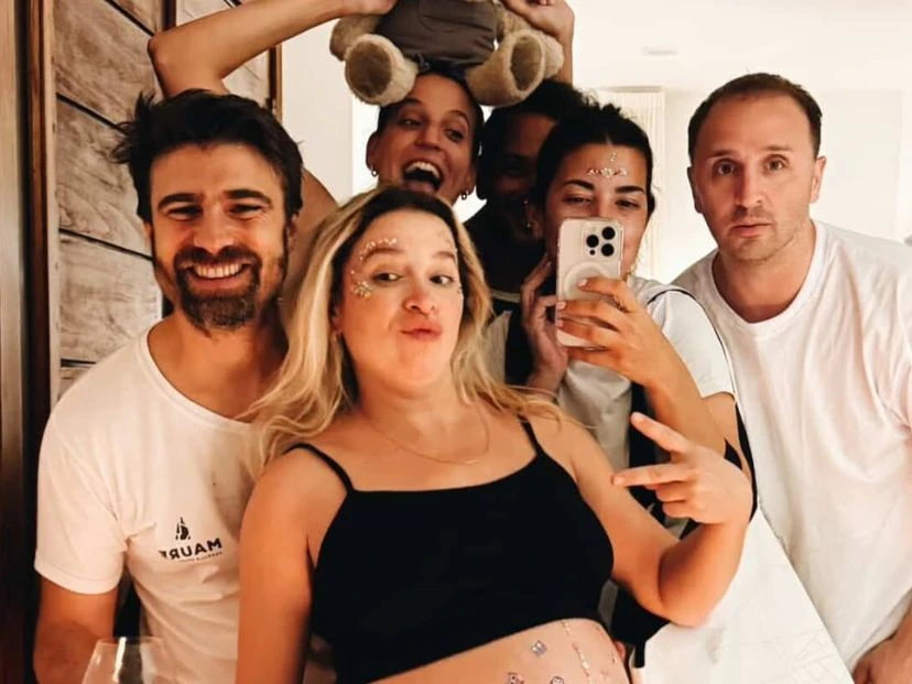 Sofía Pachano organizó un “papi shower” a su pareja y mostró los detalles