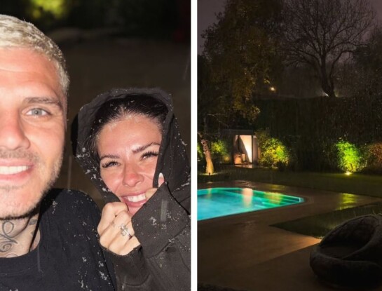 La China Suárez y Mauro Icardi regresaron a Turquía y fueron sorprendidos por la nieve: las fotos