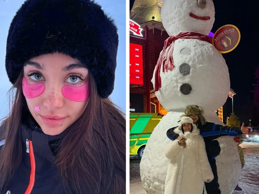 Un sueño: las fotos de María Becerra y J Rei en el Polo Norte