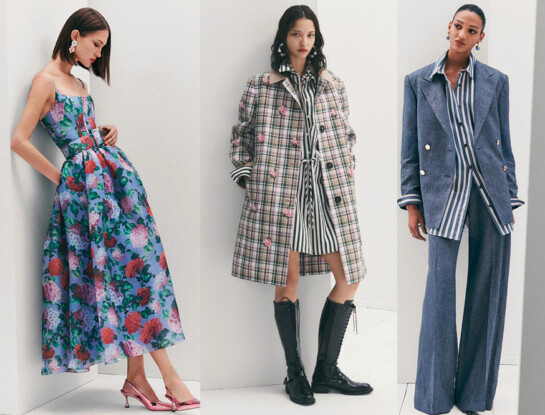 Estampas protagonistas: flores, rayas y cuadros en Carolina Herrera Pre-Fall 2026