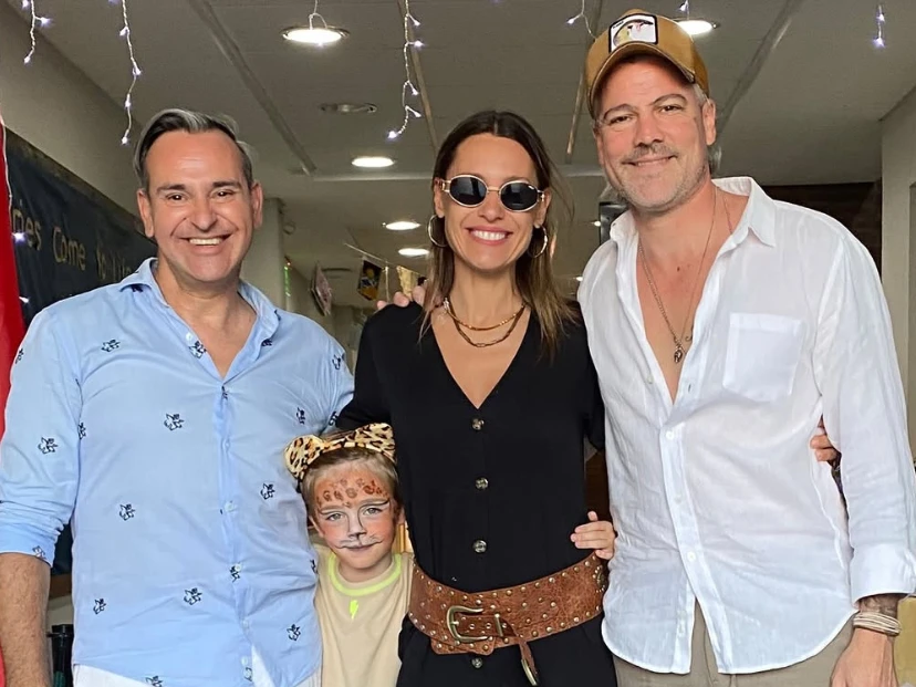 Pampita acompañó a su ahijado Gauthier en su concert de fin de año