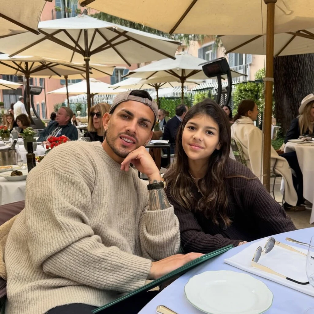 Leandro Paredes por el cumpleaños de su hija, Vicky. Foto: IG