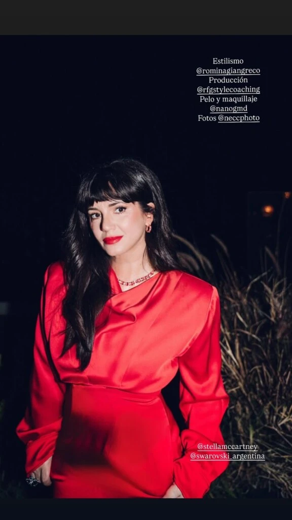 El look de Griselda Siciliani para los Martín Fierro de Cine. Foto: IG