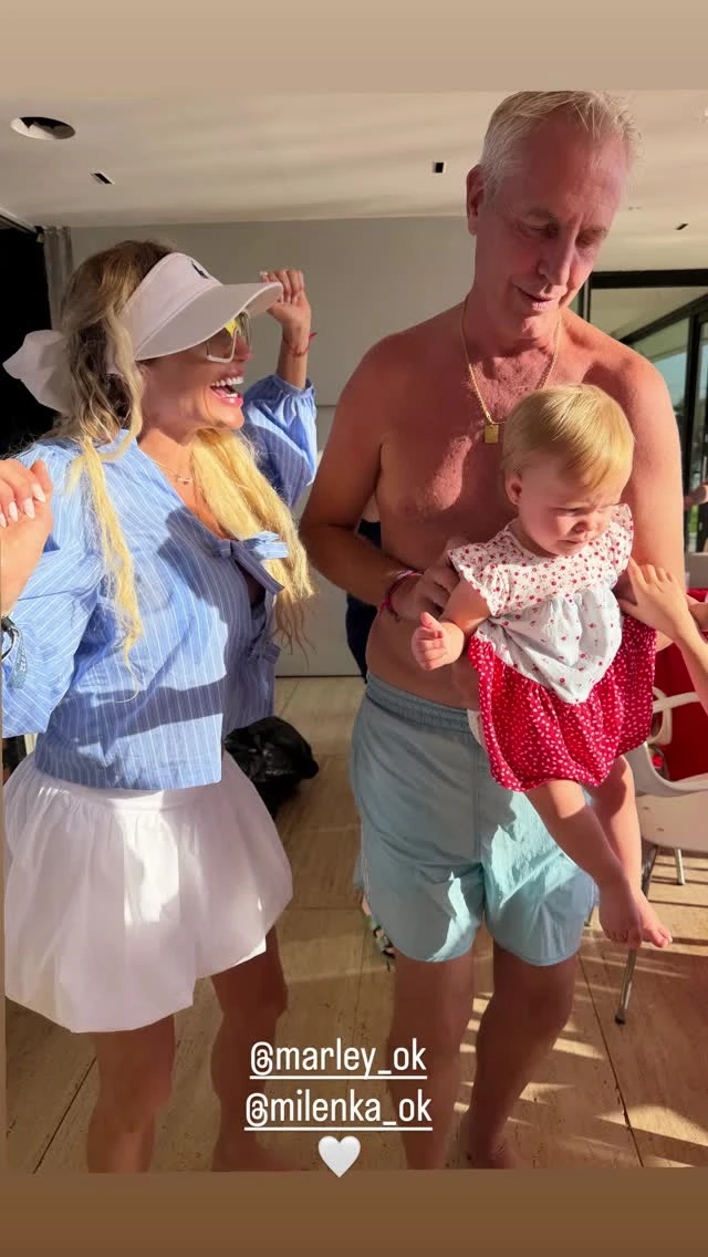 Marley junto a Milenka. Fotos: IG. 