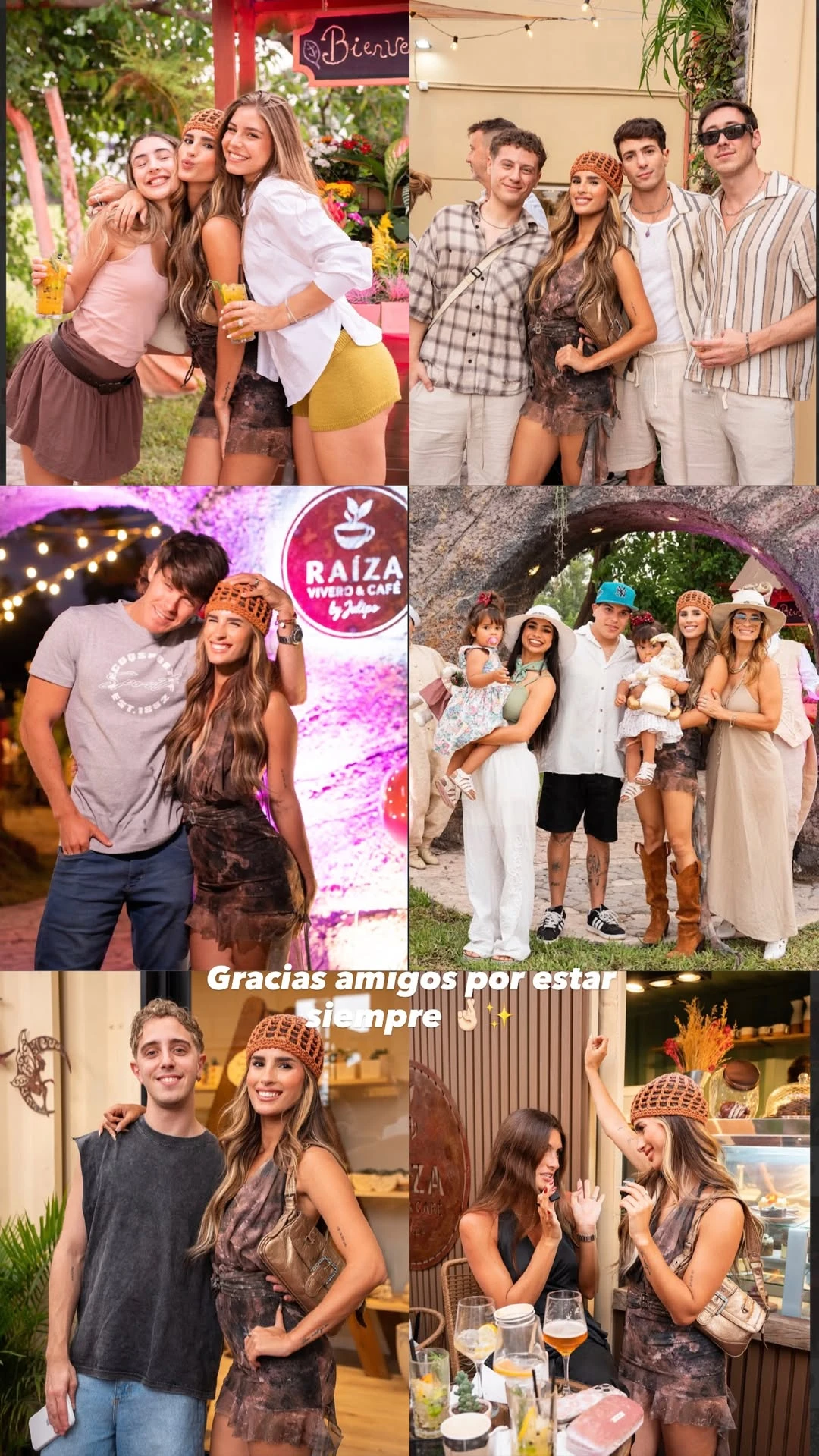 Los ex hermanitos dijeron presente en la inauguración.