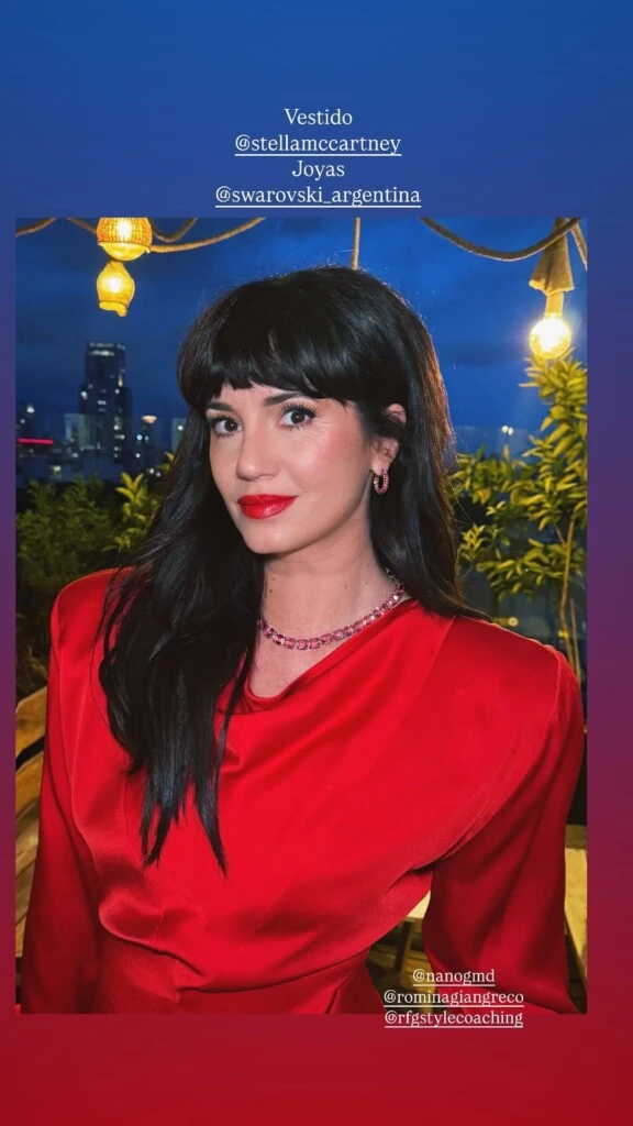 El look de Griselda Siciliani. Foto: IG