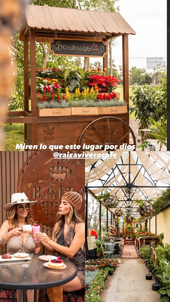 El café combina gastronomía y fascinación por las plantas.