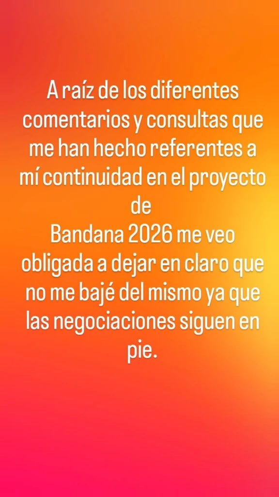 Lissa Vera desmiente la versión de haber dejado a las Bandana