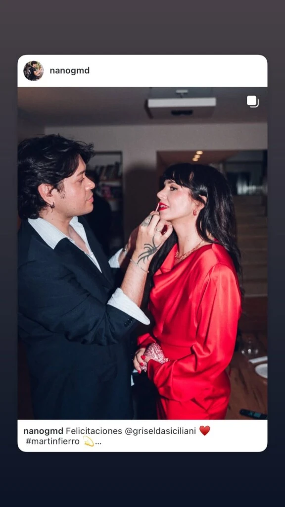 El look de Griselda Siciliani. Foto: IG