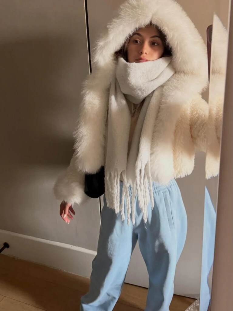 El look de Mora Bianchi en Nueva York. Foto: IG