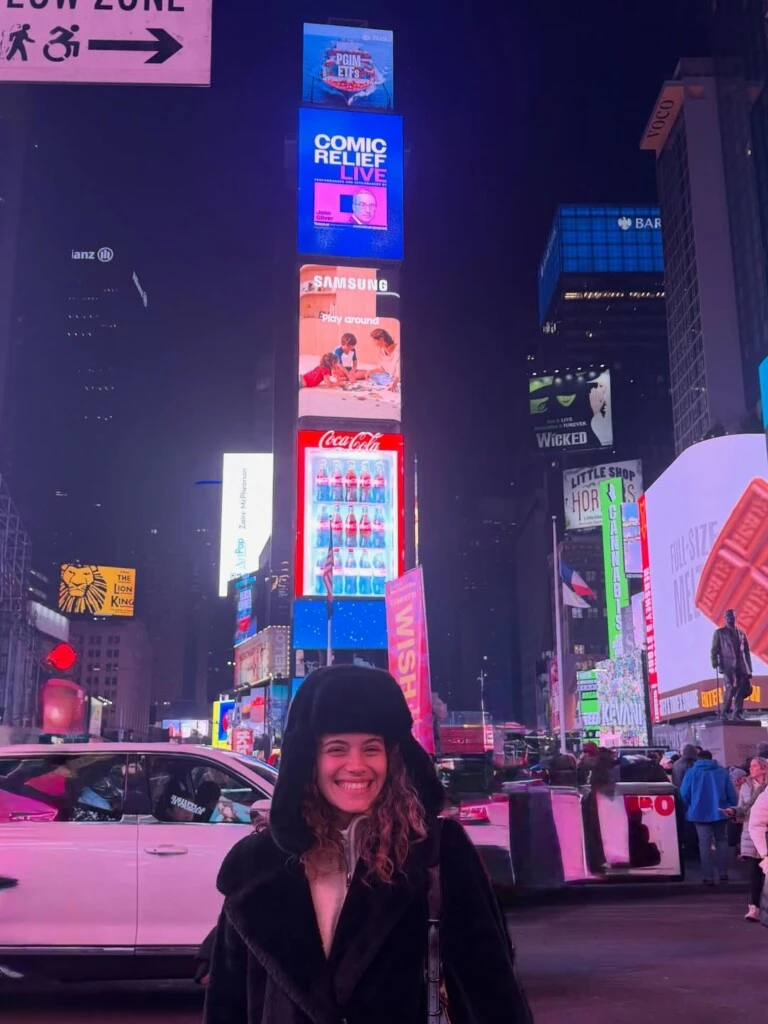 El viaje de Mora Bianchi a Nueva York. Foto: IG