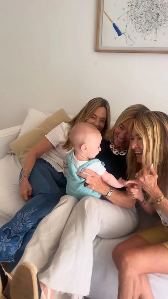 La Trilliza María Eugenia recibió la visita de su nieto Otto, hijo de Luli Laprida, y compartió su alegría en redes