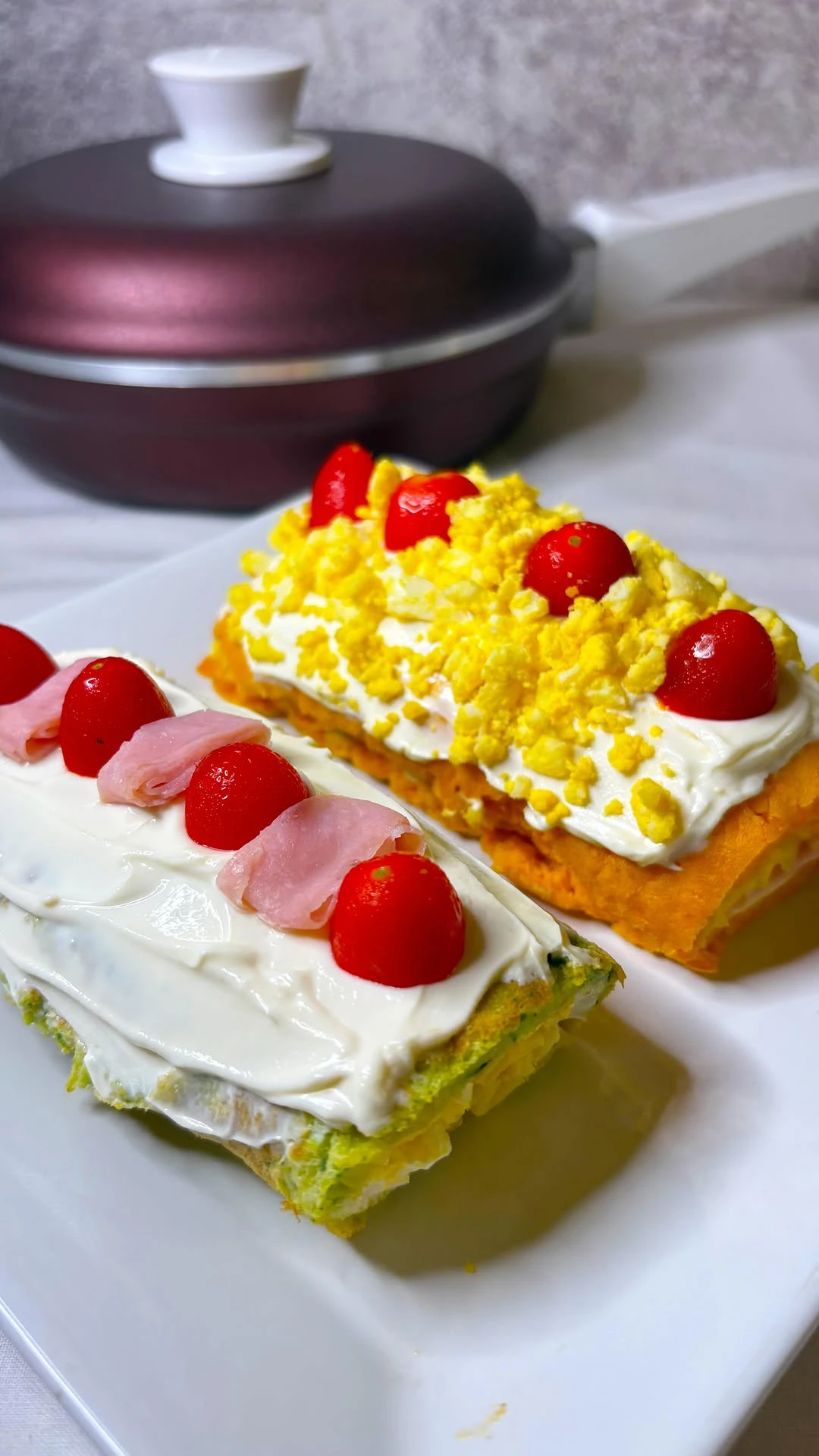 Arrolladitos de zanahoria y zapallito