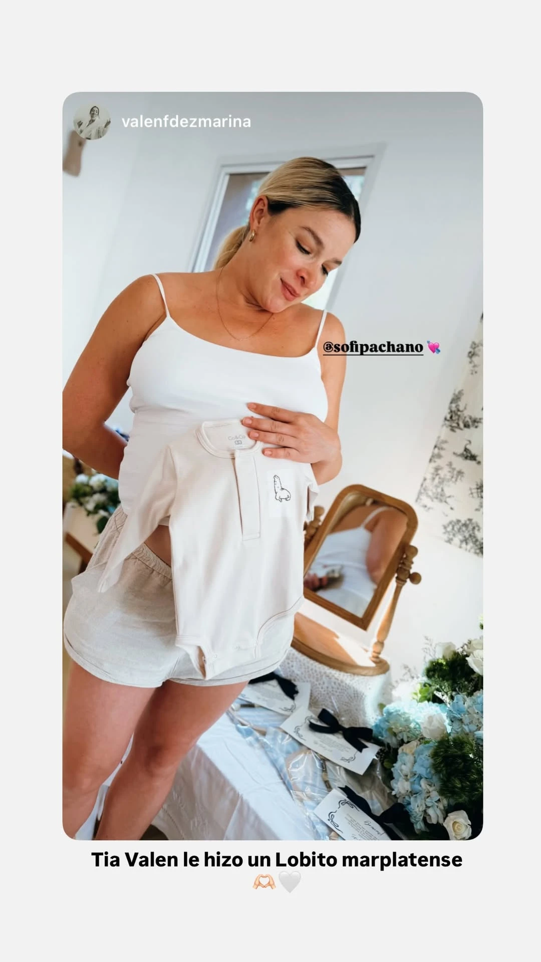 Sofía Pachano celebró su baby shower a pura emoción y creatividad