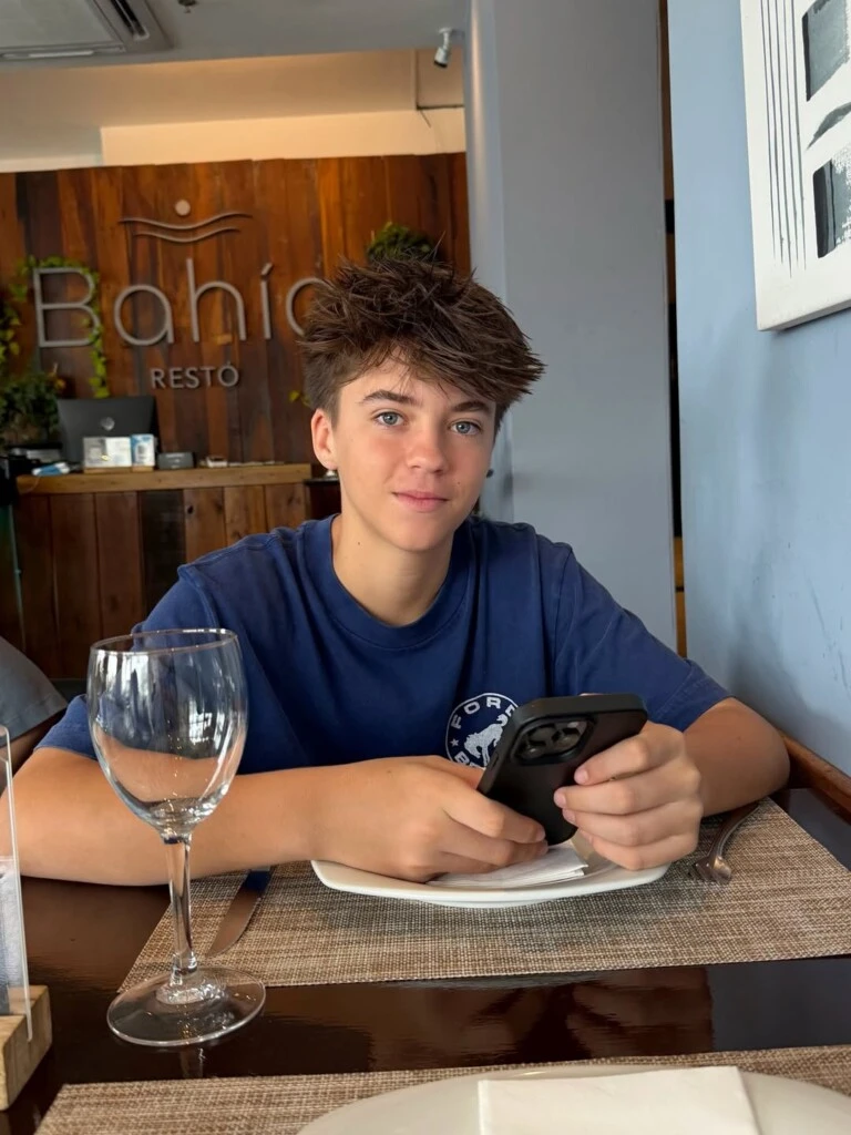 Rocío y sus hijos durante su estadía en Buenos Aires. Foto: IG