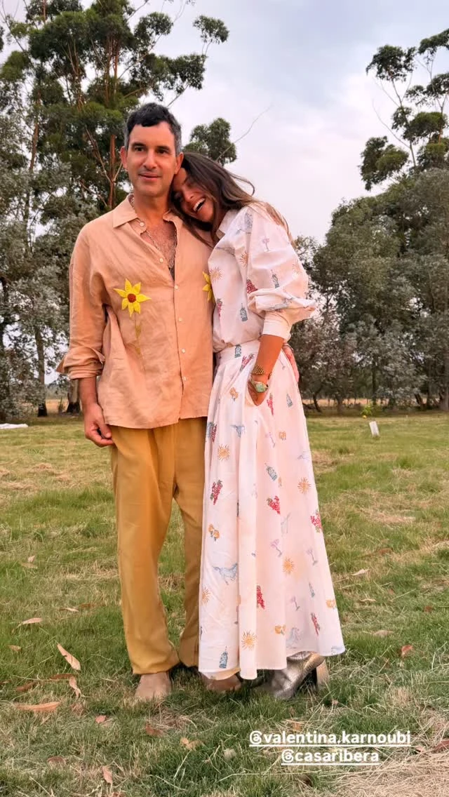 Calu Rivero y los looks coordinados que eligió para un casamiento