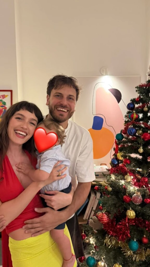 La Navidad de Cande Vetrano y Andrés Gil. Foto: IG