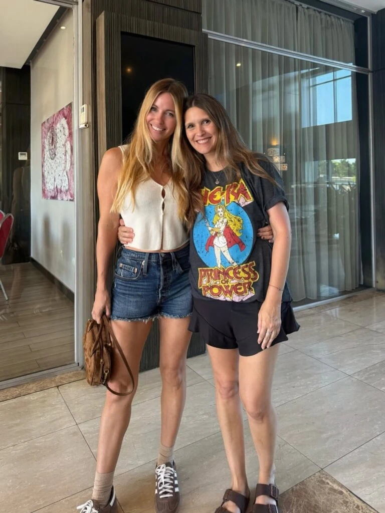 Rocío y sus hijos durante su estadía en Buenos Aires. Foto: IG