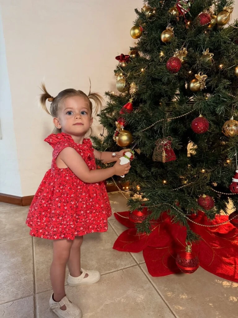 La Navidad de Agustina Casanova. Foto: IG