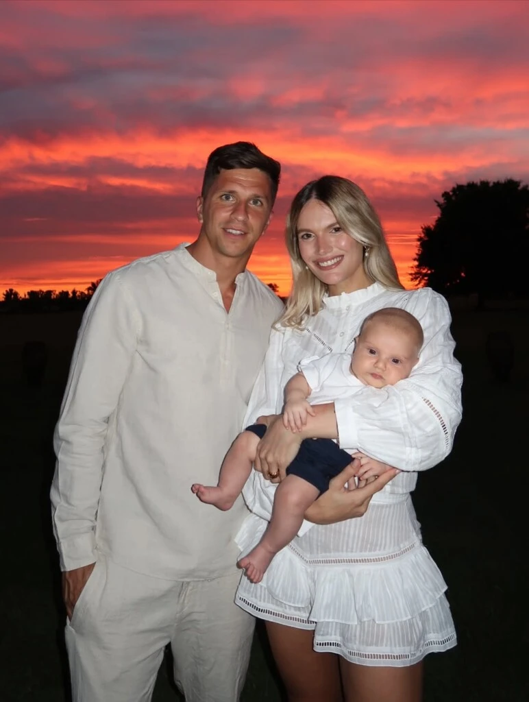 La Navidad de Eva Bargiela y Gianluca Simeone. Foto: IG