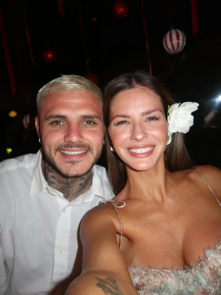 La Navidad de la China y Mauro Icardi. Foto: IG