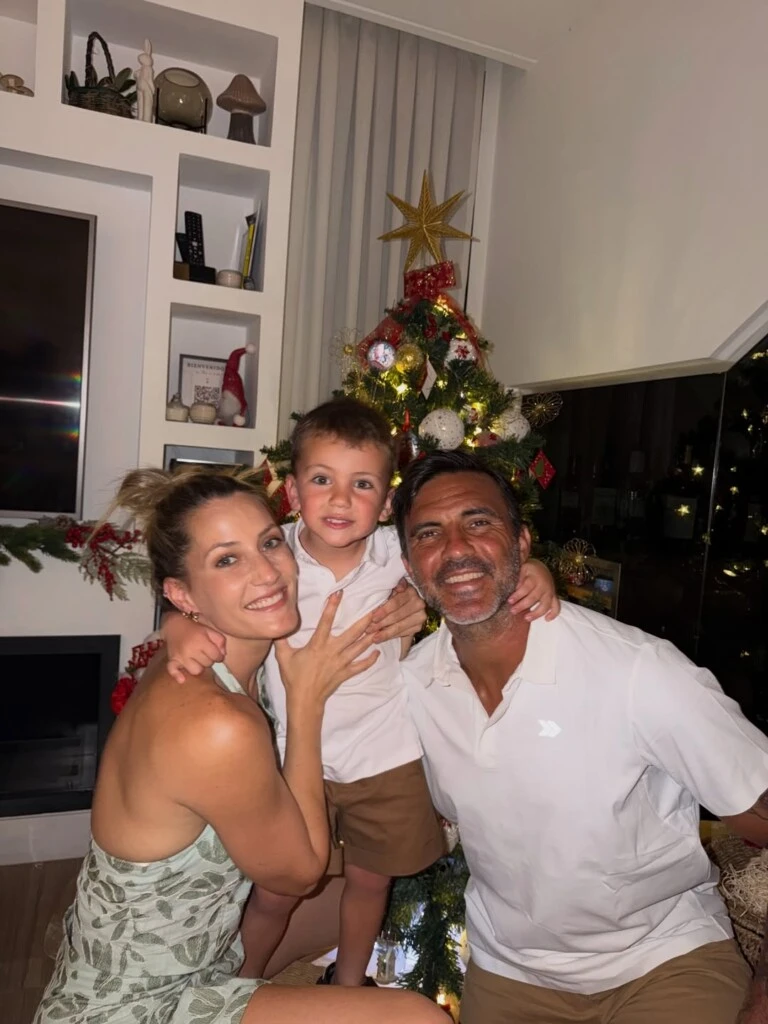La Navidad de Mica Viciconte y Fabián Cubero. Foto: IG